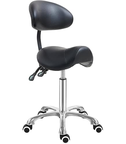 Amazon.com: Antlu Saddle Stool Chair with Back Support, Ergonomic